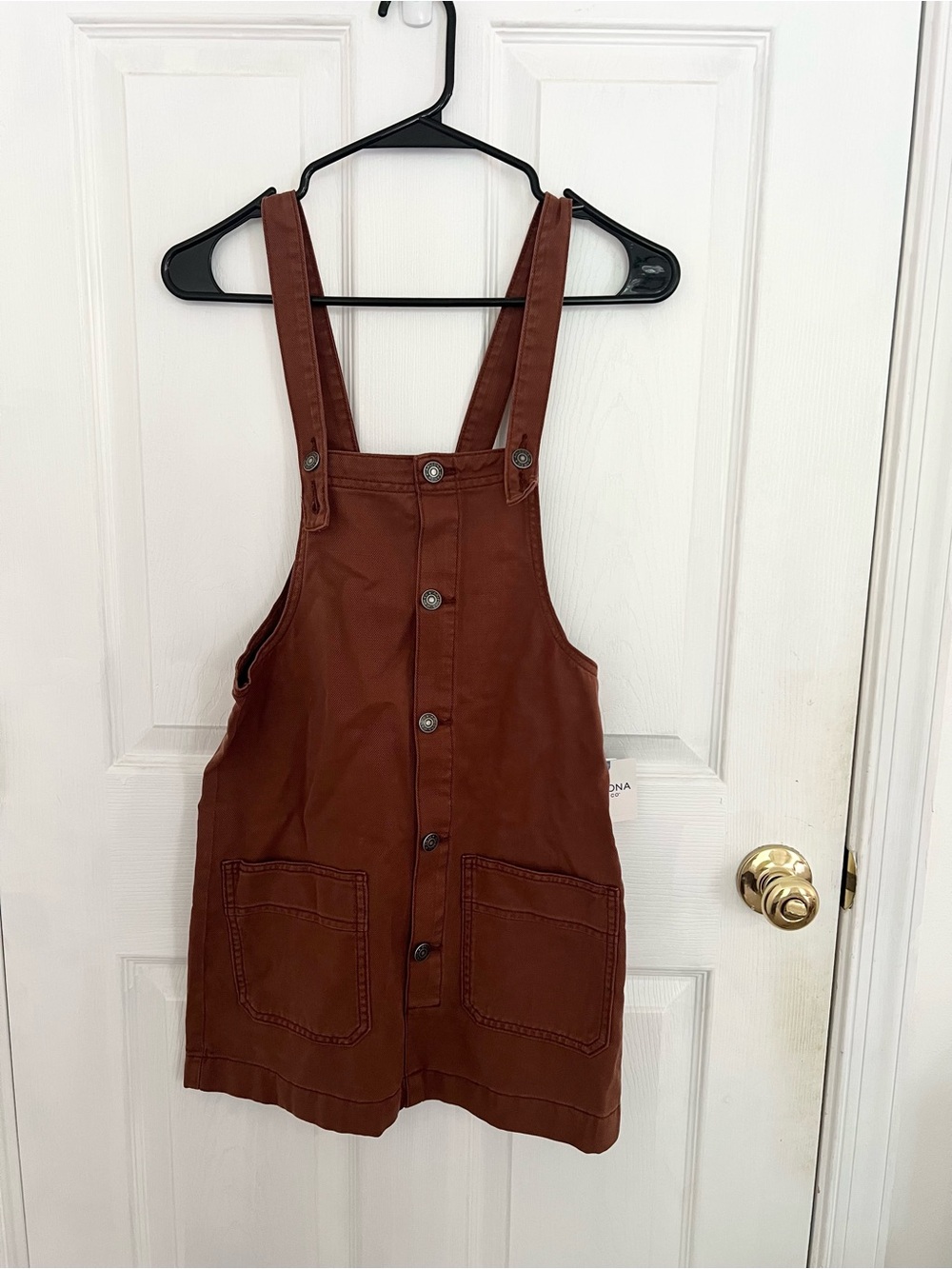 NWT Brown Overall Dress - XS